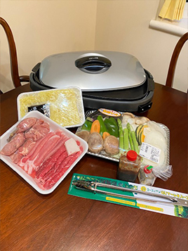 BBQ食材オプション(有料)もあります